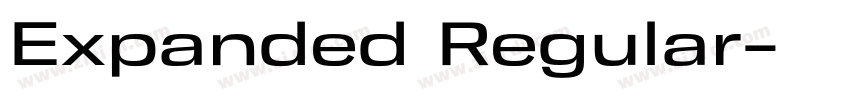 Expanded Regular字体转换 Expanded Regular字体转换